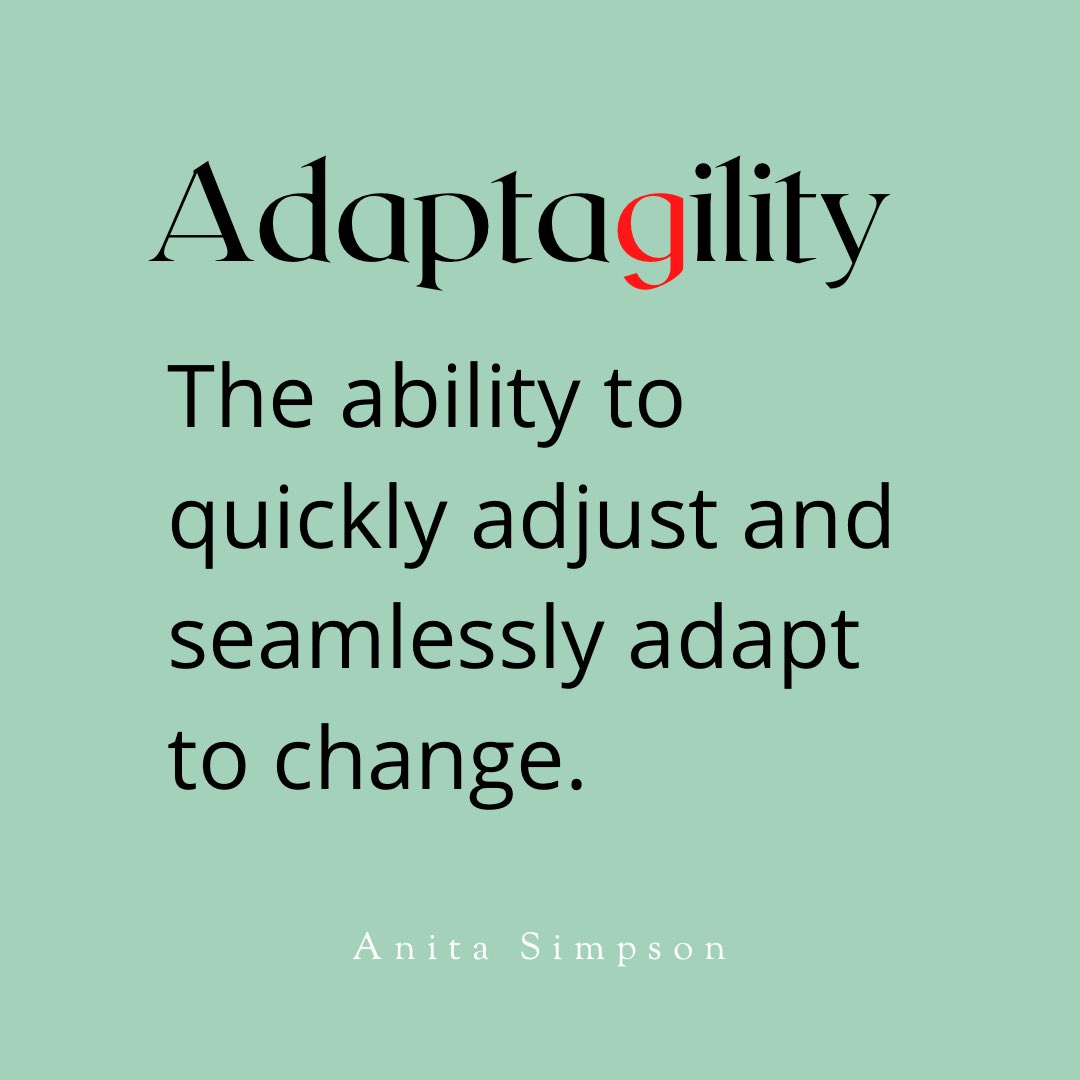 asimpsonEDU's tweet photo. As educators, we need more of this than ever before.

#Adaptagility
#WordOfTheDay
#edchat https://t.co/oxh2CwtQ9q