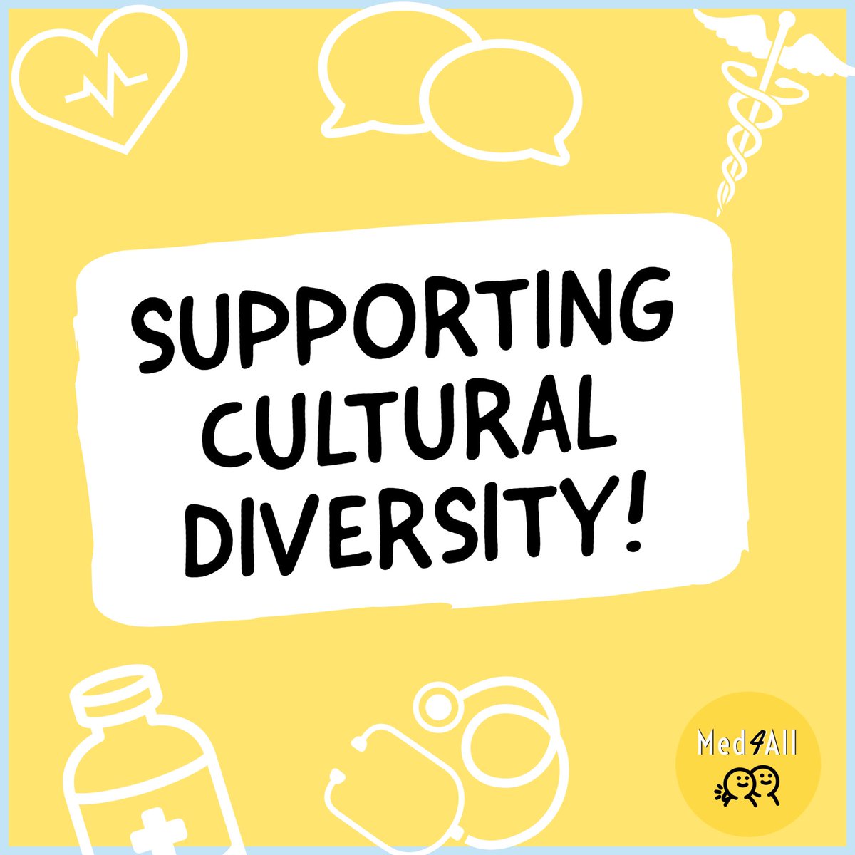 med4_all's tweet photo. What can you do to support and promote cultural diversity in healthcare? Click below to see more suggestions!
#culture #WHO #inclusivity https://t.co/EqLos35AUw