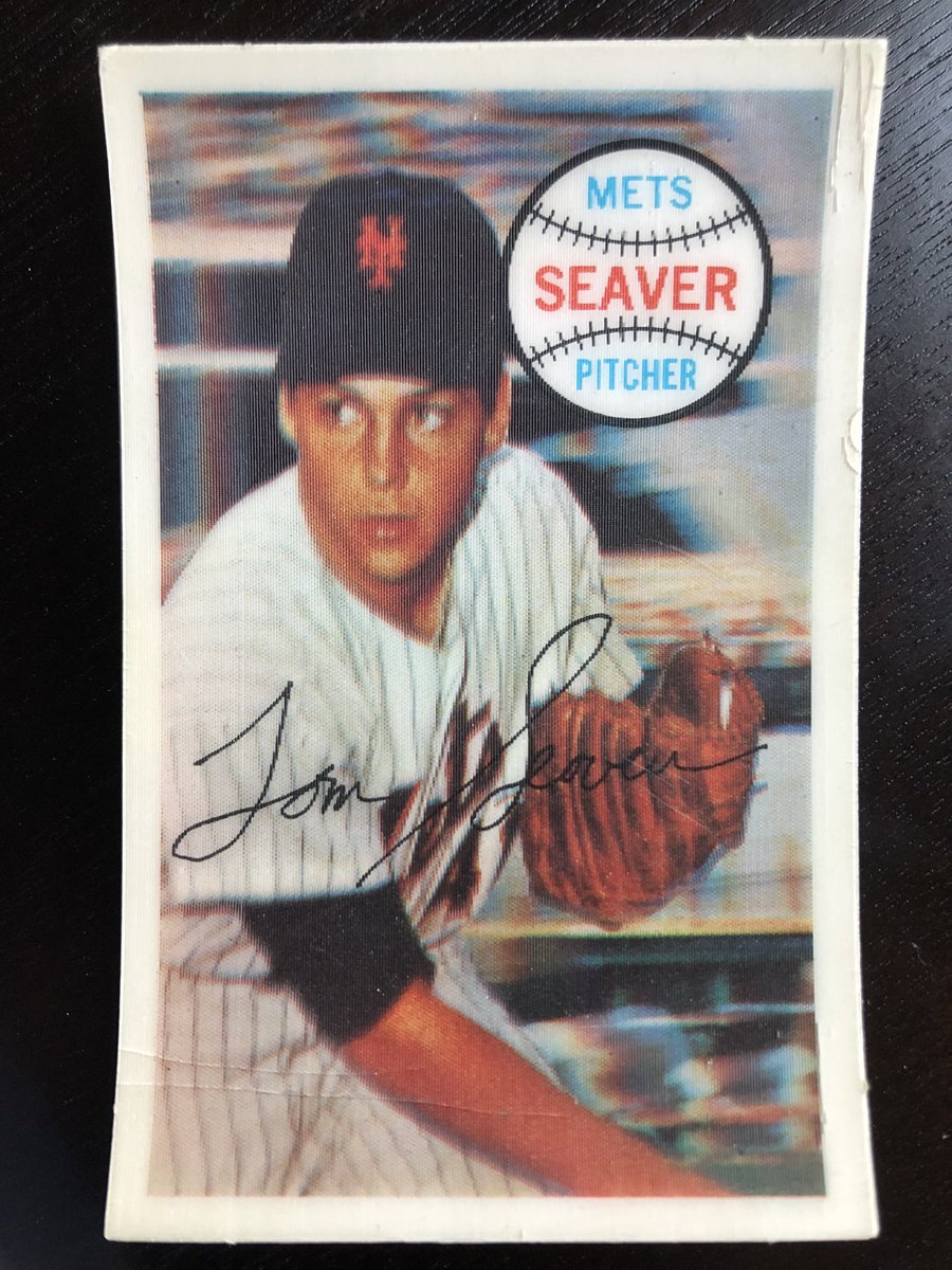 CardboardHistry's tweet photo. From 8/9 to 9/27 1969, #TheFranchise went 10-0 w/ 1.34 ERA (.170 opp BA), 8 CGs & 3 SHOs in 11 starts. THAT’s what an ace does in crunch time of a pennant race! #Mets chased #Cubs down to win 1st ever NL East 👑 & meet/beat #Braves in NLCS & #Os in Fall Classic. #DropandDrive https://t.co/dF7eohH6oy