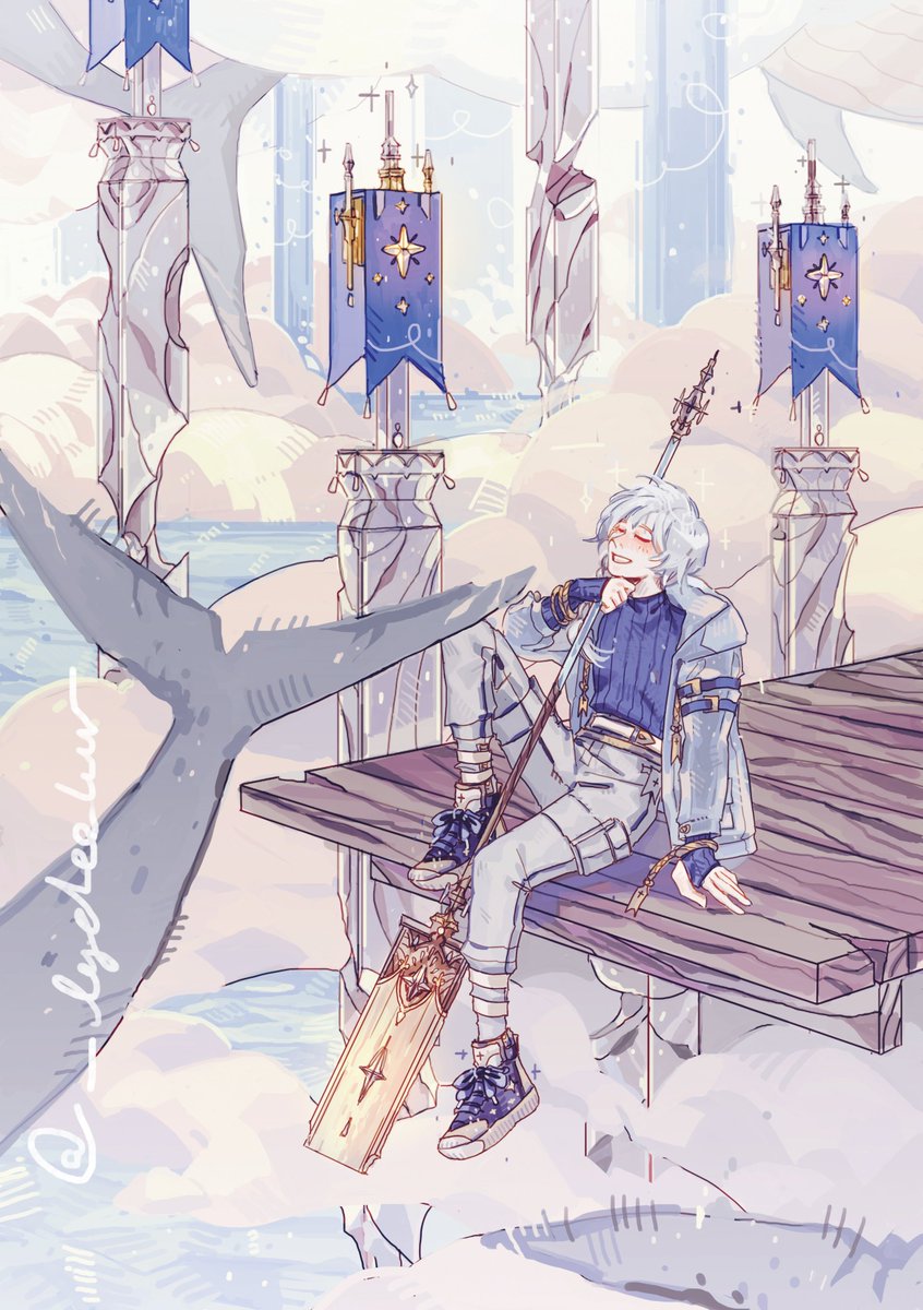 _lycheeluv's tweet photo. I keep forgetting to post that
but my full piece for the @GranblueAtelier !!
It was such a smooth organisation and A+++ final result ! https://t.co/jiBUXGVsaG