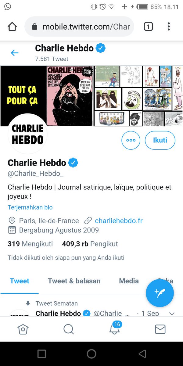 anarklimis's tweet photo. @Charlie_Hebdo_ 
 Charlie bodo, rasisme, terorisme, dan standar ganda msyarakat dunia sampah.
Annnccyoook https://t.co/awbhdkYV90
