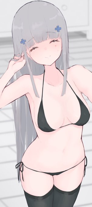 「black bikini」 illustration images(Latest)｜4pages