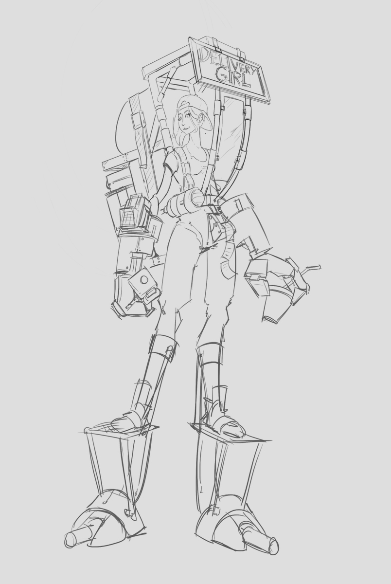 Sento_Coart's tweet photo. Delivery girl #concept #conceptart #characterdesign #draw
#lineart #sentocoart #drawing #sketch
#art #arte #ilustration https://t.co/A9lmIGnQml