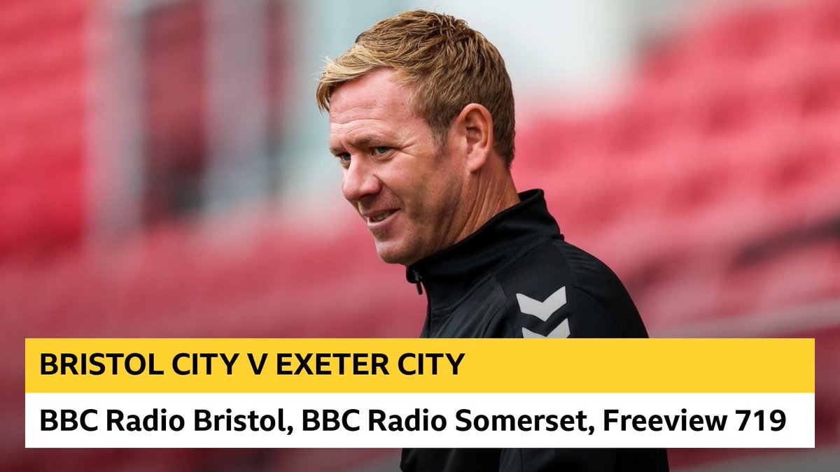 🚨 FOOTBALL IS BACK!

⚽️ <a href="/BristolCity/">Bristol City FC</a> v Exeter City
🏆 <a href="/Carabao_Cup/">Carabao Cup</a> 
⏰ 2pm

📻 94.9FM, <a href="/bbcsomerset/">BBC Somerset</a> DAB
🖥 Freeview 719

🎙 Richard Hoskin &amp; Gary Owers