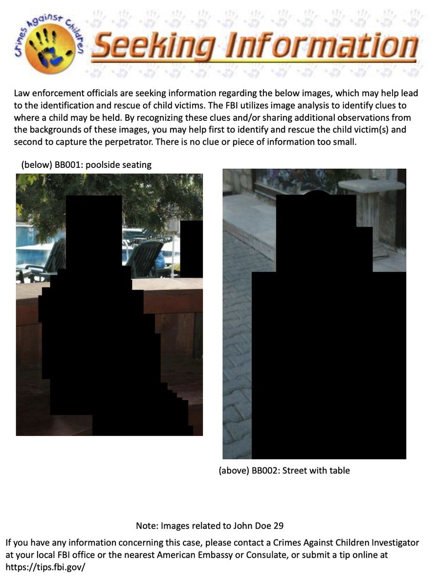 FBI's tweet photo. The #FBI is seeking information about this image, which may help lead to the rescue of child victims. Do you notice something familiar? Submit tips at https://t.co/iL7sD5efWD. There is no clue or piece of information too small. #SeekingInfoSaturday https://t.co/qKQvmbJE1E https://t.co/erymCUAj96