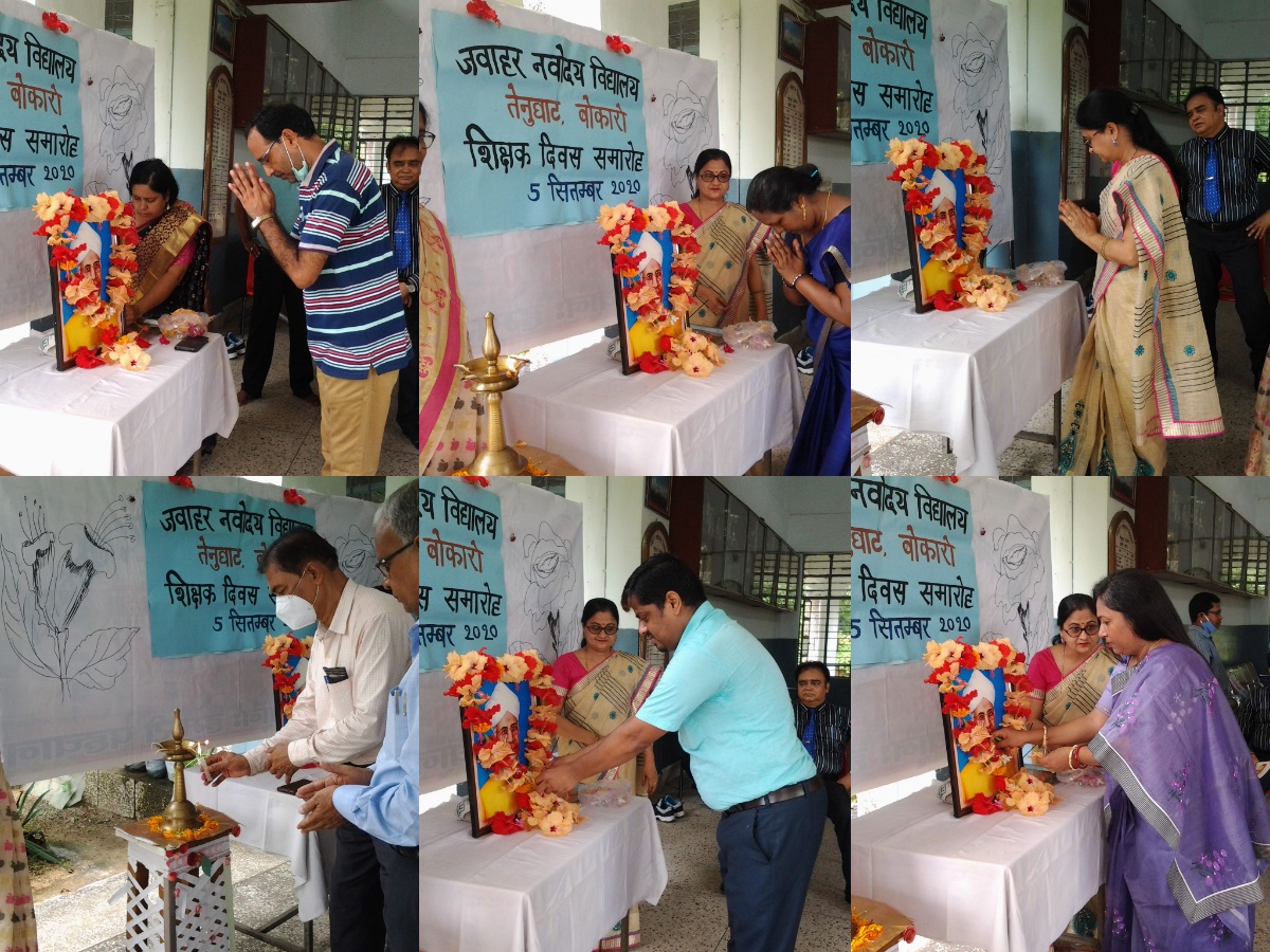 jnvbokaro's tweet image. Teachers day - 2020 celebration at @jnvbokaro campus by principal and teachers of Jawahar Navodaya Vidyalaya Bokaro.
#OurTeachersOurHeroes
@CommissionerNVS