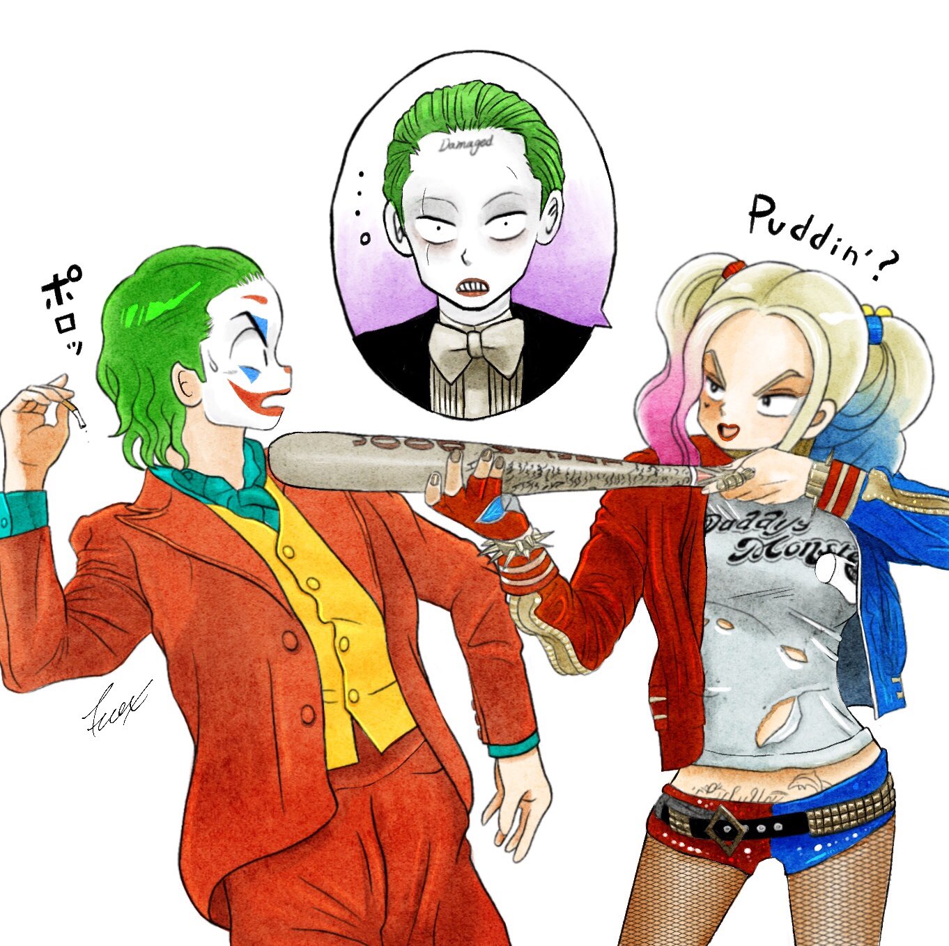 Studio Fcox タイムトラベルしたハーレクイン ジョーカー誕生にお立ち会い バット責め ジョーカー ハーレクイン 実写の漫画化 イラスト 映画 T Co 5rqbvxpqhi Twitter