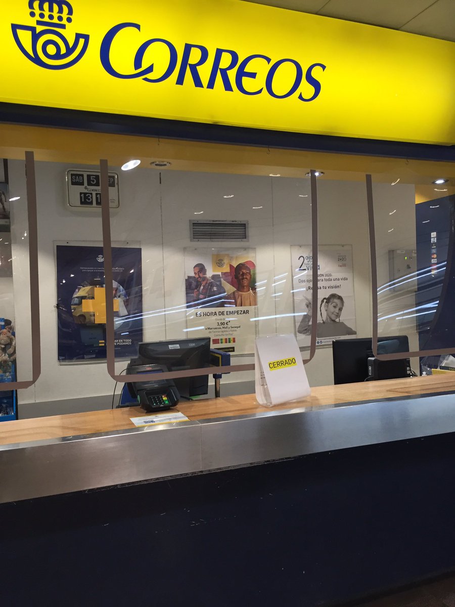 franmonzo's tweet photo. @CorreosAtiende Pues parece que la normalidad sigue sin llegar porque hoy tampoco toca abrir en el Campo de las Naciones https://t.co/JdQzx6gJGB