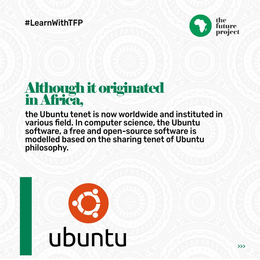 TFAAfrica's tweet image. "I Am Because You Are"

Ubuntu teaches us the value of the community and the interconnectedness and responsibility that we have for each other. 

The shared spirit of #Ubuntu reminds us that no man is an island, we are all community made.

#TheFutureProject #LearnWithTFP #TFAA15