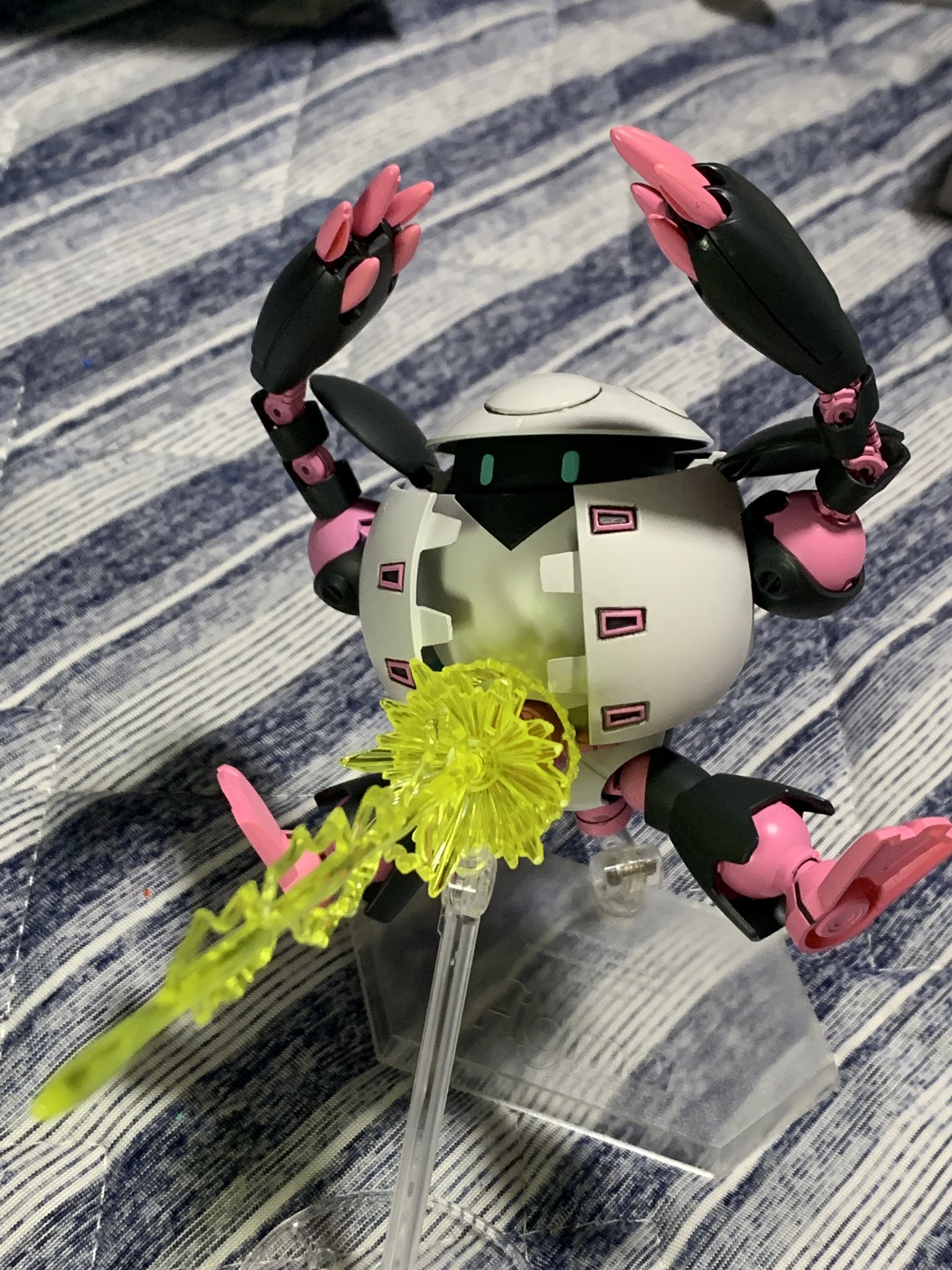ふにふにインド ヘキサバディーズ開催中 ビルドダイバーズrerise ガンプラ ハイパーお腹ビィィィィィィィィム 撮影ブース出せないからこれにて完成 リライズ仕様モモカプル 型番わからない 正直配色合ってるか分かりませんが多分大体合ってる はず