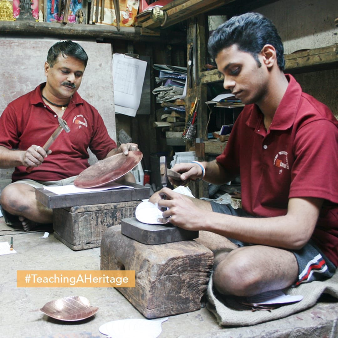 A 400-year old crafts legacy that lives on. Thanks to the artisan teachers and the pedagogy of apprenticeship. #Teachingaheritage #happyTeachersDay