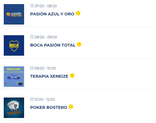 Cadena_Xeneize's tweet photo. #QuedateEnCadenaXeneize
Sábado 5/9
No para la programación bostera!
13hs EN VIVO @PatriaXeneize
18hs EN VIVO CHARLA DE HISTORIA de @boca_cultura
📱IOS:  https://t.co/UuD83Gw58j
ANDROID: https://t.co/QiIL9fWsJR
#LaRadioDeBoca https://t.co/YOwEchd1g5