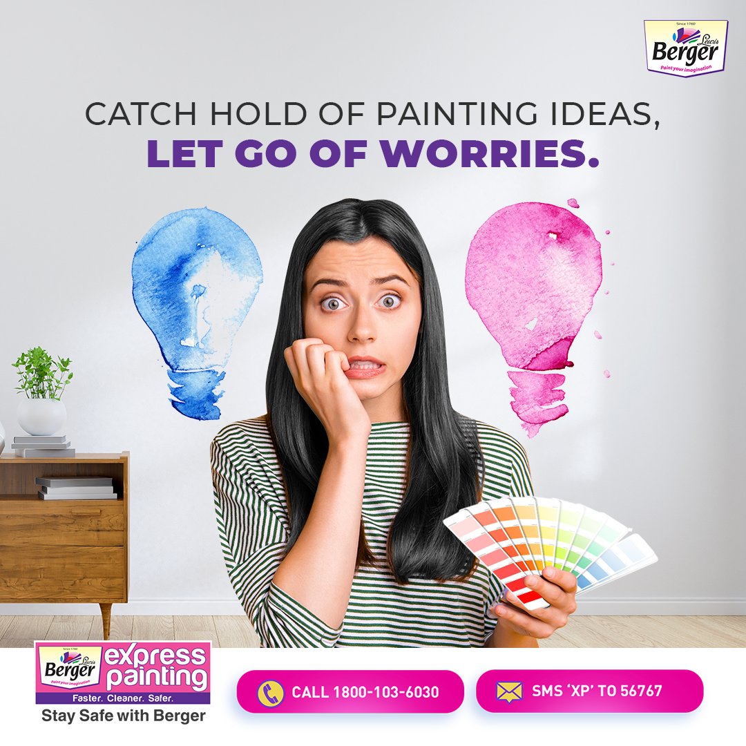 BergerPaintsInd's tweet photo. Because #BergerExpressPainting assures you peace of mind with world-class painting methods and strict safety protocols! Let’s get started with your painting plans while we make them a reality. Book an appointment now - https://t.co/vlc4JvYqHb
#FasterCleanerSafer #experienceXP https://t.co/E5Nd0K8XoI