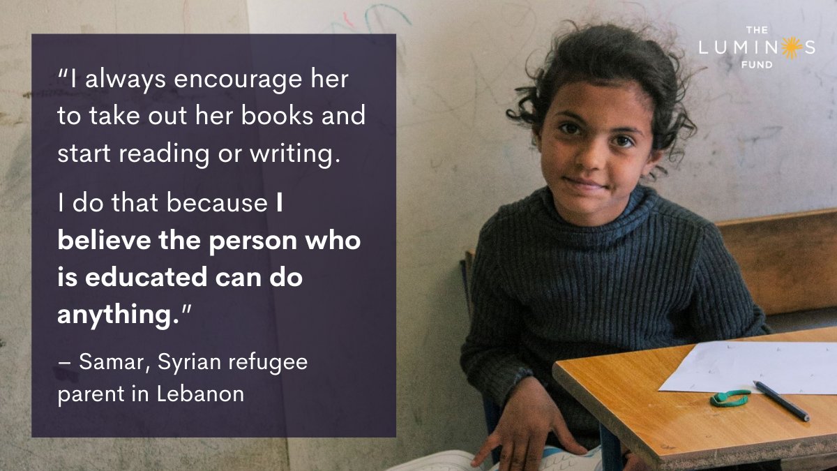 luminosfund's tweet photo. Around the world, there is considerable focus on creating more opportunities for girls. We're proud to stand alongside parents, teachers, communities, and governments to help girls overcome barriers and reach for their dreams. #backtoschool #backtoschoolbarriers #educategirls https://t.co/PTPR6y6oj5