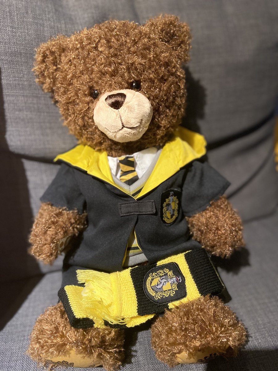 lauren__stott's tweet photo. did i really spend £50 on a harry potter build a bear teddy and call it tedric diggory 😌 yes i did ✨ #buildabear #harrypotter #hufflepuff https://t.co/48EOF4hTCs