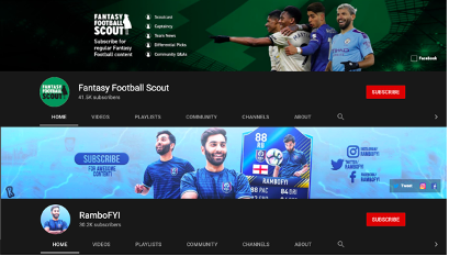 So, out of curiosity, I looked at some of the other FPL YouTube channels, to see how many were similar.Turns out, they're all different. Funny that.Are purple & green popular colours? Yeah Are any pretty much copies of another? NopeOh sorry Rambo & Scout. Will sub soon.