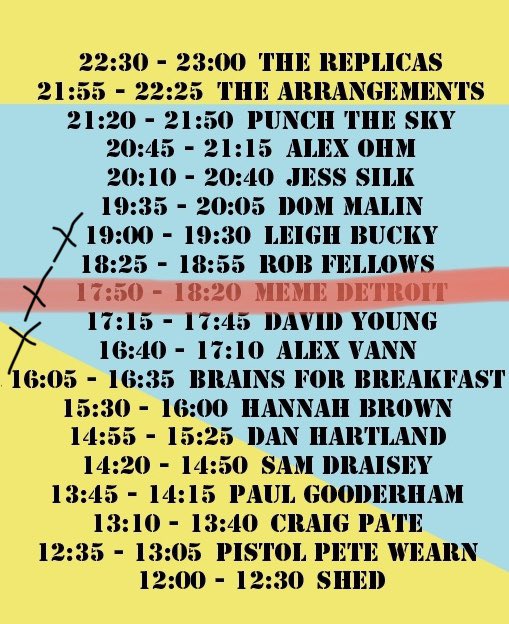 memedetroit's tweet photo. It’s Codfest day!
As we were unable to play this awesome festival this year, I’ll be jumping on to do a live stream show with them instead! AND 4 loads of great causes!
Set time: 5:50PM (BST)
Tune in via the Codfest Facebook page: https://t.co/DlNwlgjQoL
#livestreamfestival https://t.co/cSwcR5blNr