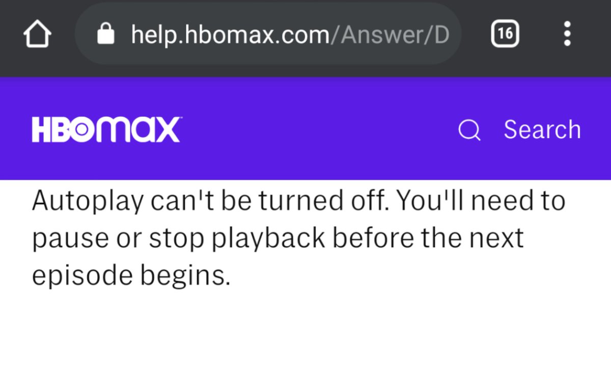NareshChadokar's tweet photo. Hey @hbomax-Its super annoying. you need to change this. Provide an option to turn autoplay off! You are not gonna beat @netflix with such mediocre settings.
@HBOMaxHelp #HBOMax https://t.co/Kj8rqdfV9w