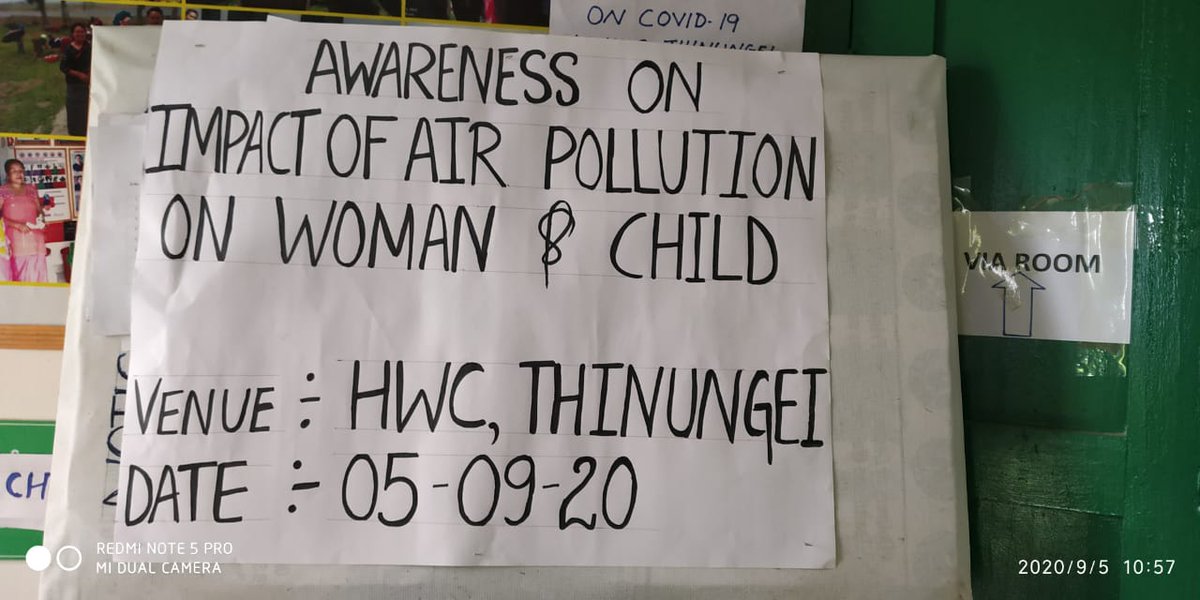 HwcSuniti's tweet photo. Suniti - CHO
HWC, Thinungei

"Stop Air Pollution, Gain more Fresh Air."

Orientation programme of ASHAs &amp; AWW about the Impact of Air Pollution on Women &amp; Child at HWC, Thinungei.
@mono_ng 
@Vumlunmang 
@chos_the https://t.co/Wi9Xw9VuFD