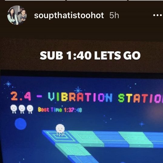 akuparagames's tweet image. soupthatistoohot has beaten @Spekio103&apos;s late night best time of 1:39:35 with a new best time of 1:37:48!

#SpinchRun