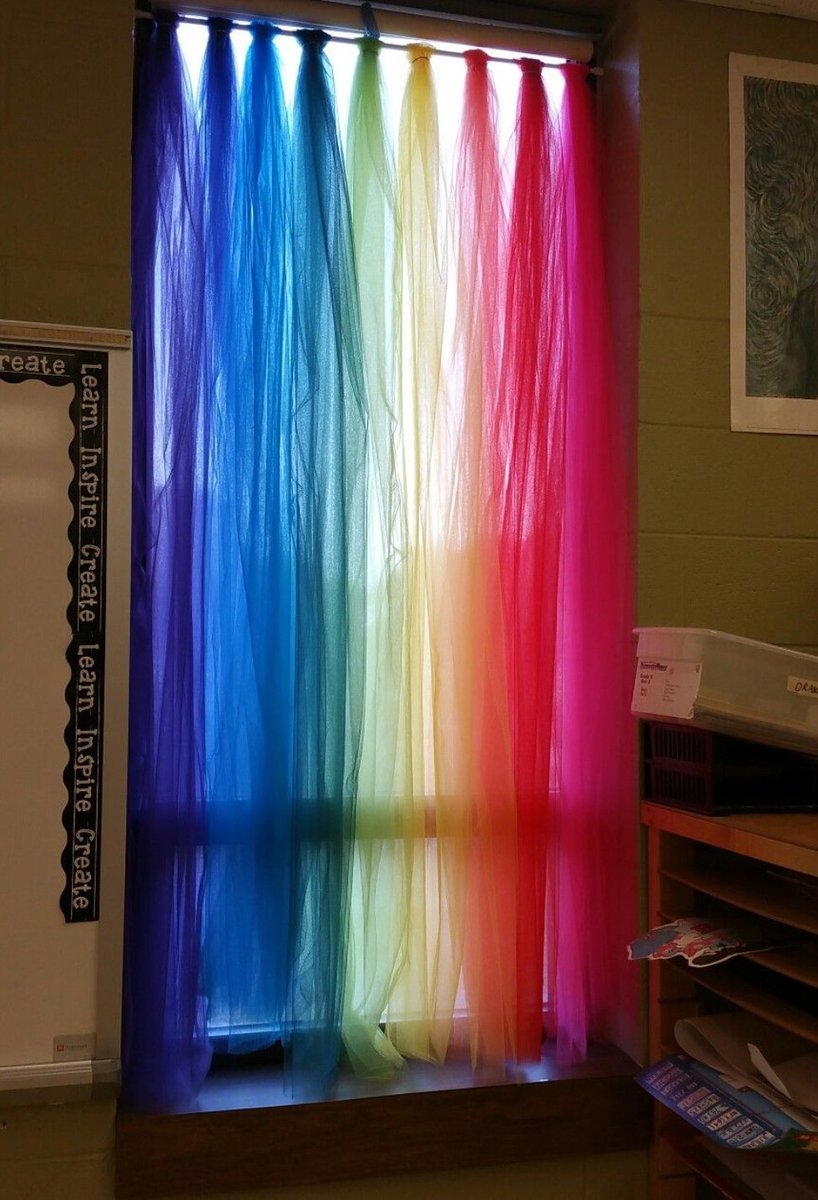 ArtyMrsM's tweet photo. I want to create a flowing paintbrush using scarves like these ideas I found on Pinterest as part of a rainbow art display with children's work on too. Has anyone done anything like this? #edutwitter #artlead https://t.co/jv2gcjTDrg