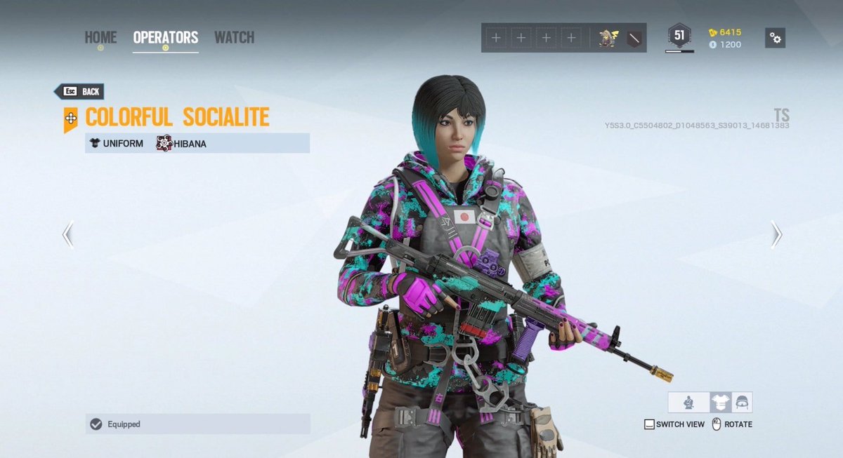 hyafing's tweet photo. i got 2 new skins in r6s #RainbowSixSiege https://t.co/yKq8bPW3fk