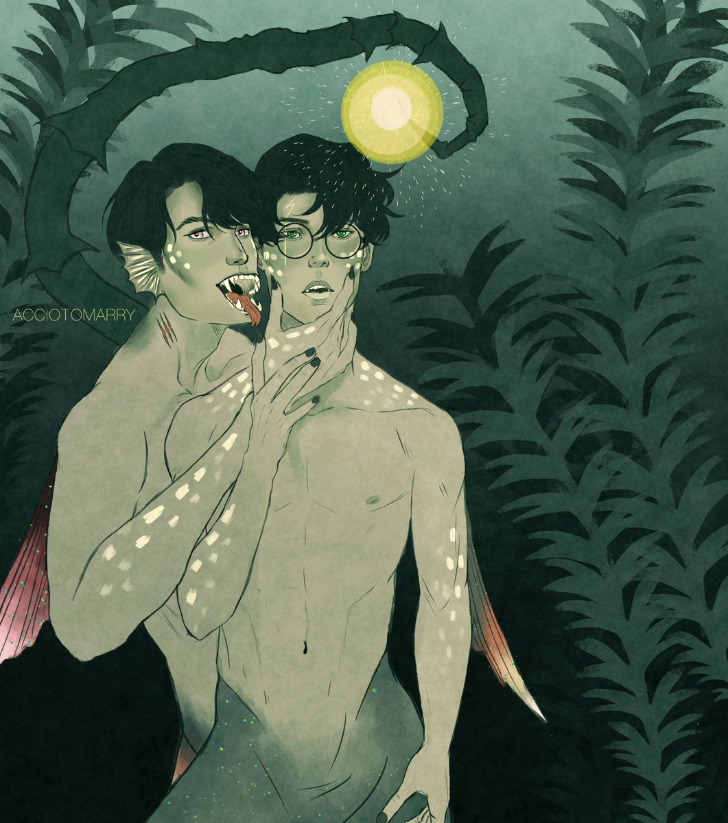 acciotomarry's tweet photo. Anglerfish Tom and fake merman Harry, set during the Triwizard Tournament 🧜🏻‍♂️

#tomarry #harrymort #tmrhp #lvhp #리들해리 #リドハリ #tomriddle #tomarrybigbang https://t.co/bAoOPBIizg