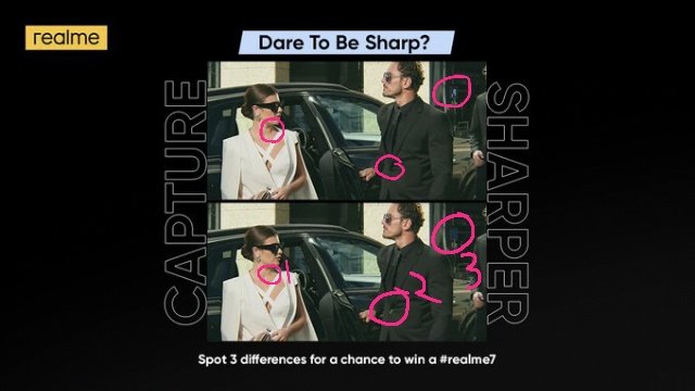 iArjun_A's tweet photo. @realmemobiles #CaptureSharperChargeFaster
1-mark on myra's neck
2-button (color changed black to golden)
3- parking sign on board https://t.co/lT9XPGABLw