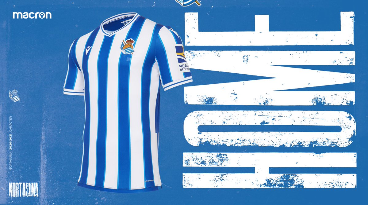 Shirt: HOME The Real Sociedad home shirt is very Real Sociedad.There are some great details as well, with the letters RS engraved next to the emblem. The basque flag on the back of the neck and "Aupa Txuri Urdinak" written on the inside of the neck.