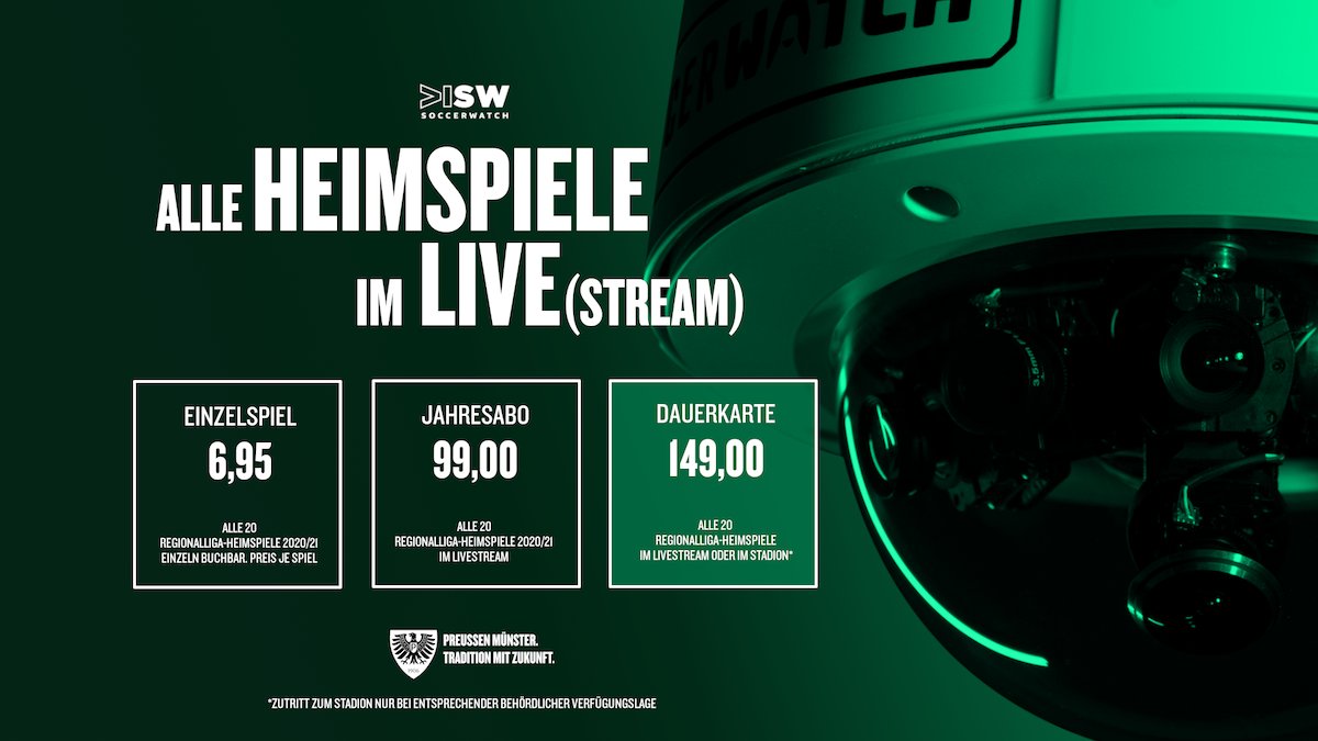 100ProzentSCP's tweet photo. Der @preussen06 greift auf #Soccerwatch zurück, um seine Heimspiele zu streamen. Ab 6,95 Euro/Spiel geht es los. https://t.co/7qayzCoZzJ #SCP06 https://t.co/mbUcBigvVg