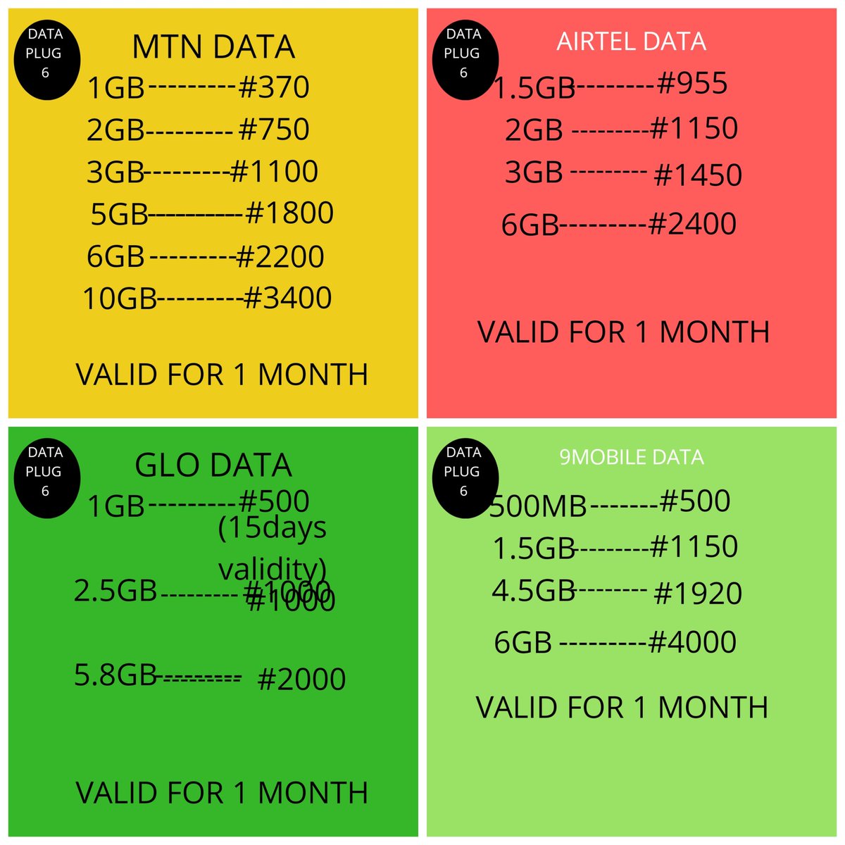 DATAPLUG6's tweet image. Call in for our services
