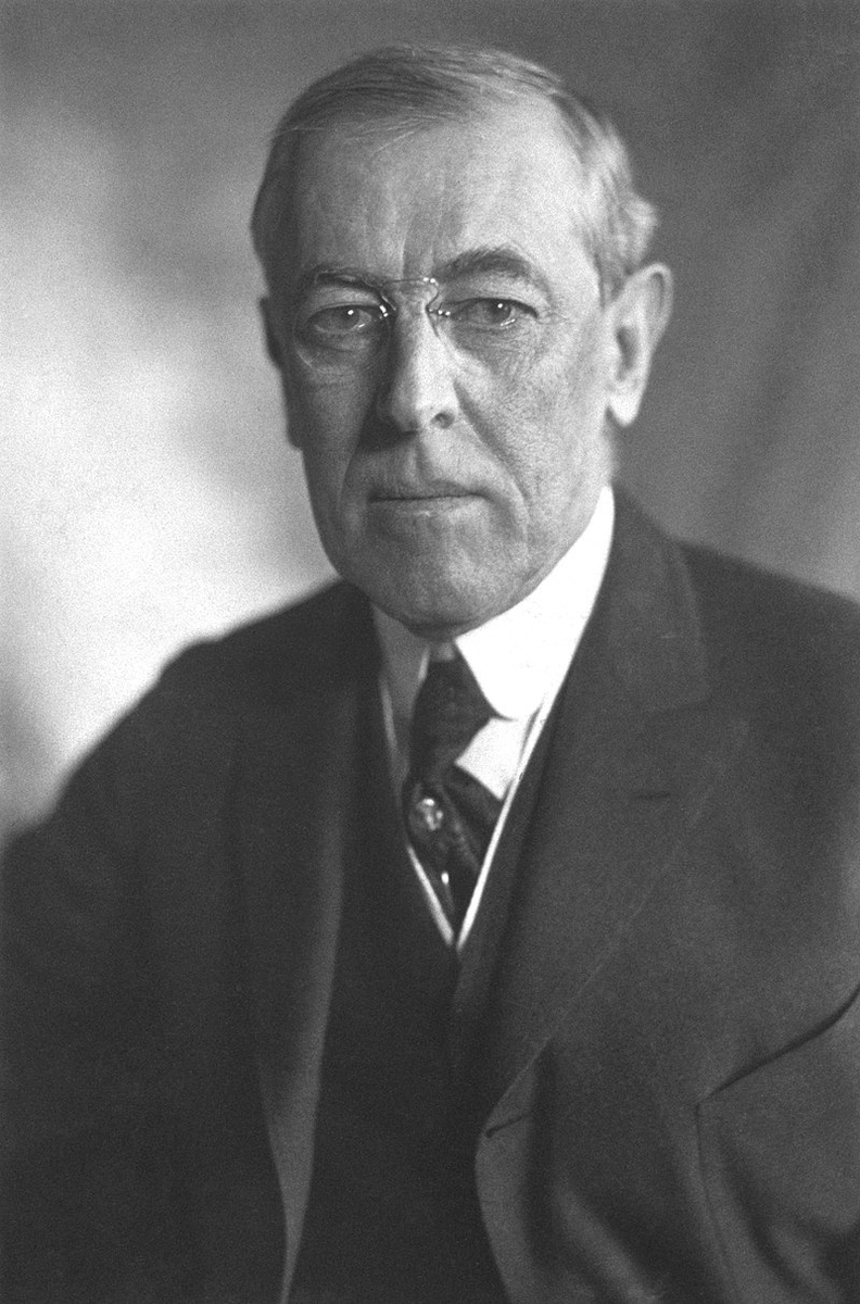 Woodrow Wilson was conflicted on whether to enter the war at all.