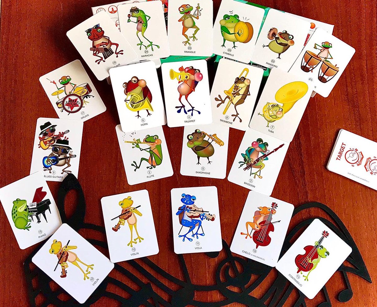 aulaenjuego's tweet photo. 🐸THE FROGGY BANDS 🎶 es un juego para #educaciónmusical de @tangiblefun que cuenta hasta con App propia. Tienen un montón de posibilidades ara pequeño y gran grupo. #claustrovirtual dará su veredicto, ya que el nuestro es de EXCELENTE. Para trabajar el #bilingüe #isntrumentos y+ https://t.co/W0qC2KY7zI