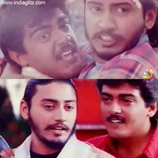 "KALLOORI VASAL" with பிரஷாந்த் Prashanth, the then reigning young hero of Kollywood appeared in a stylish hairdo with Ajith playing the parallel lead with grey shades. The film marked the Tamil debut of the then leading Bollywood heroine Pooja Bhatt.  #Valimai  #ThalaAjith