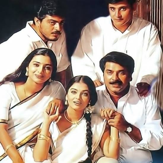 "KANDUKONDAN KANDUKONDAN" with MammootyThis mega multi starrer had Mammooty, Ajith, Aishwarya Rai and Tabu in the lead roles and by the time Thala had become a big star  #Valimai  #ThalaAjith
