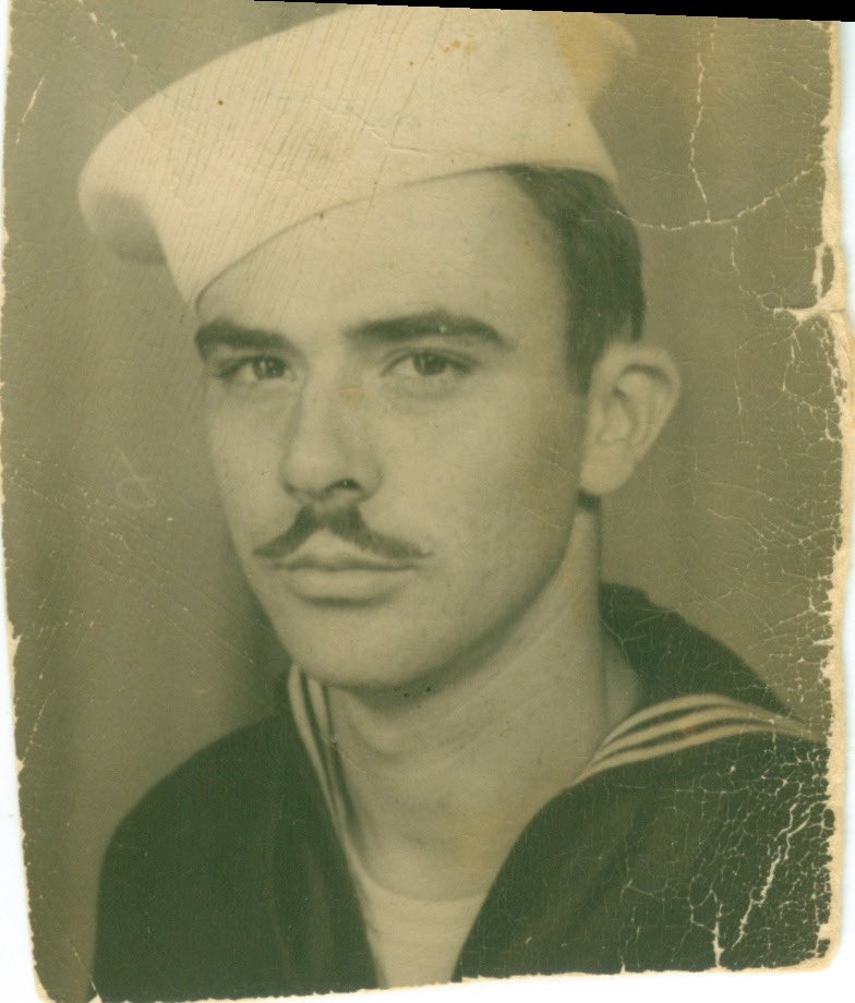 This is my father in law- served in the navy - pacific theater. Forged his fathers signature so that he join early. #notasucker #WeRespectOurVets