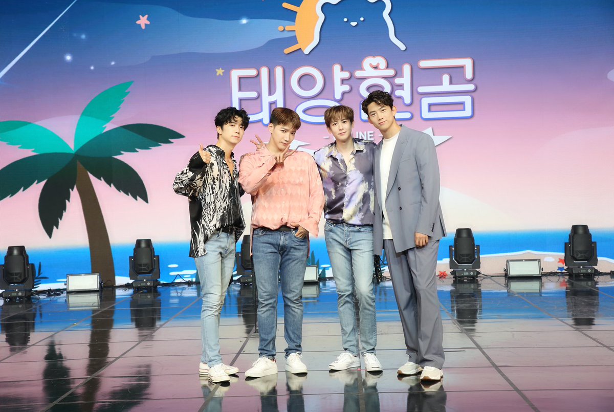 follow_2PM's tweet photo. 2PM TYHG Online Event
<태양현곰 Special Day>

태양현곰과 함께 다녀온 랜선 휴가!🐼🐨🐤
다들 즐거우셨나요?🌴✨ 
택연의 깜짝 등장까지 모든 순간이 소중했던 <태양현곰 Special Day>!💖
오늘도 함께 해준 핫티 여러분 감사합니다🙏🏻 https://t.co/1b3Fwwxptu