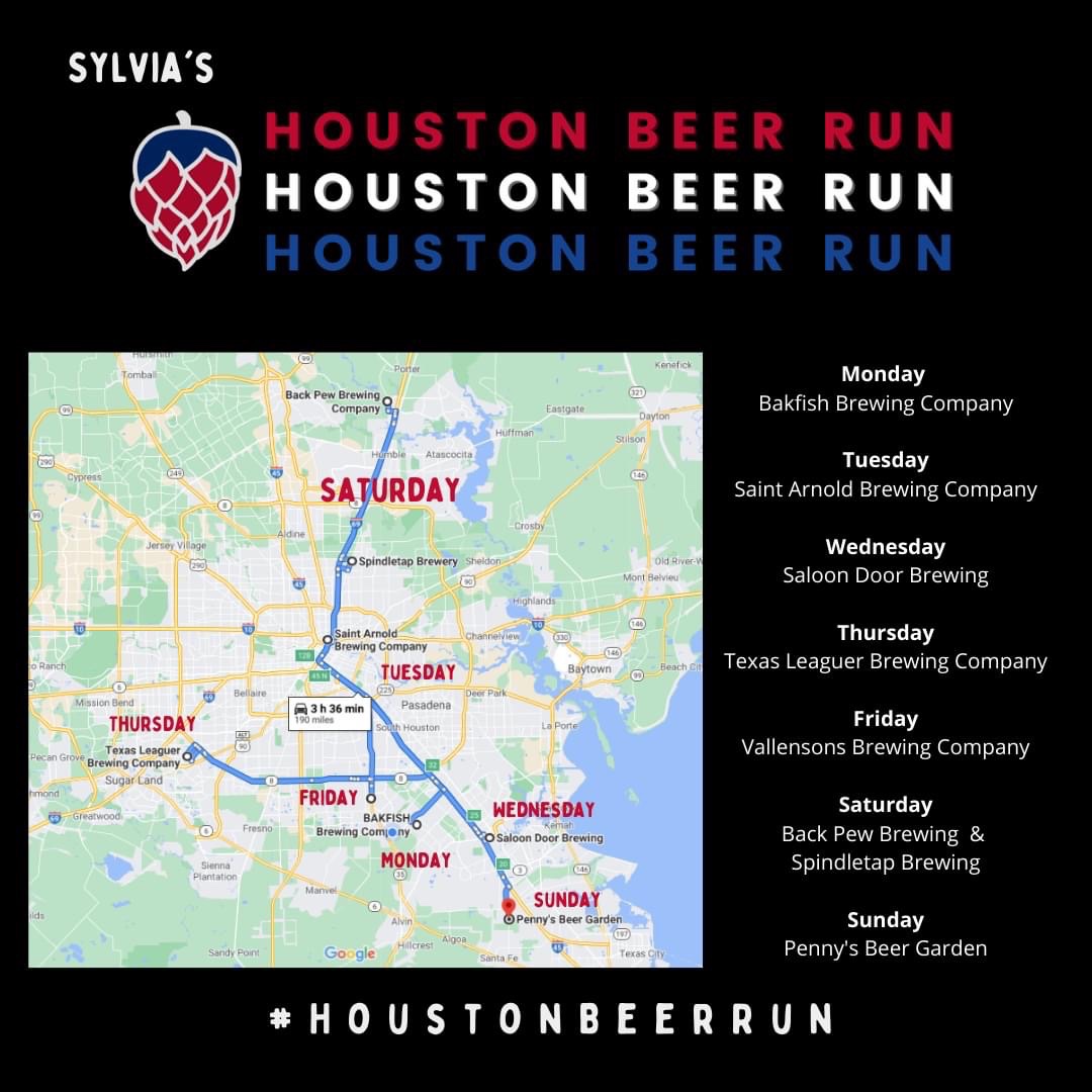 CollectiveTexas's tweet image. Come see Sylvia today @BackPewBrew and @SpindleTap! #Houstonbeerrun #SaveTexasBreweries
