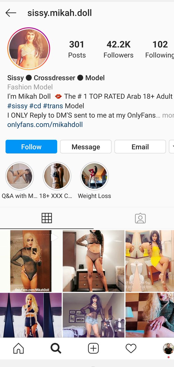 DollMikah's tweet photo. My Insta been blowing up lately.
Help your girl get to 50k followers for a special surprise for both my Twitter + IG followers;)
IG @ sissy.mikah.doll
Thank you darlings!
#Fashionista #crossdresser #makeup #makeupideas #tgirls #tgirl #arabcd #sissycd #arabhottie #sexycd https://t.co/mBK2nWQpYf