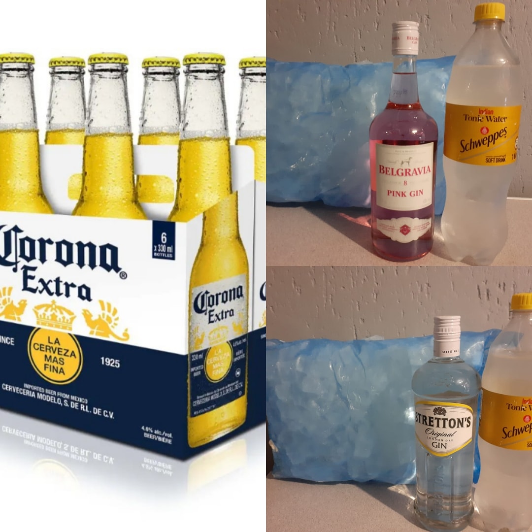 TMinaonline's tweet photo. WEEKEND SPECIAL!!!!!!!! Corona x 6 R90 || Belgravia/Stretton's Gin 750ml + 1L Tonic Water + 3kg Ice R190 at https://t.co/HaohLzaWd6. Delivery R30(local) #weekendspecial https://t.co/keqwnUlN5D