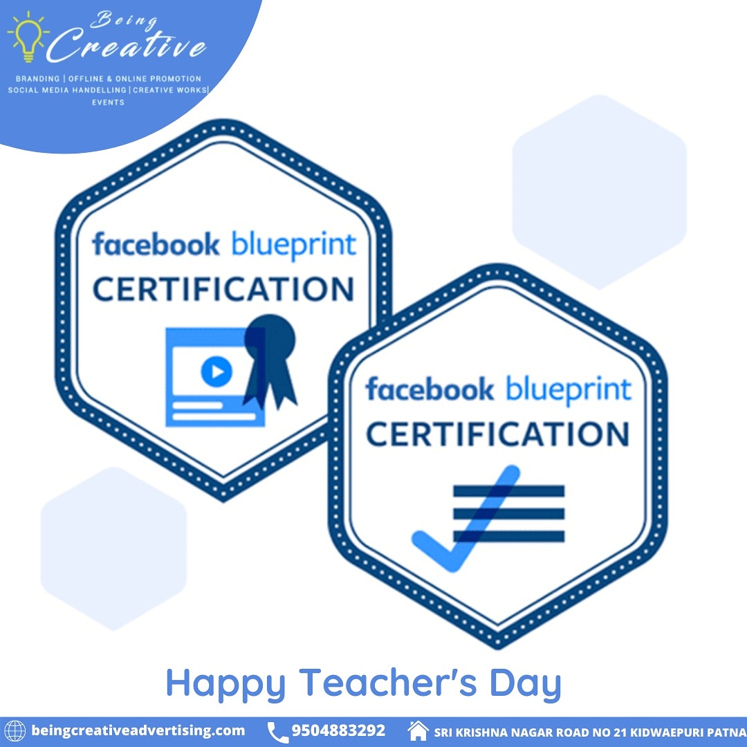 BeingCreativead's tweet photo. Facebook blueprint teaches about how to work effectively on Facebook platforms. Another best teacher for us.
Happy teacher's day🌸
#teachersday2020 
.
.
.
.
#beingcreativeadvertising #creativeadvertisingagency
#teachersday #teachersday #brandmoments #advertising #creatives https://t.co/WlQ2PE3dmr