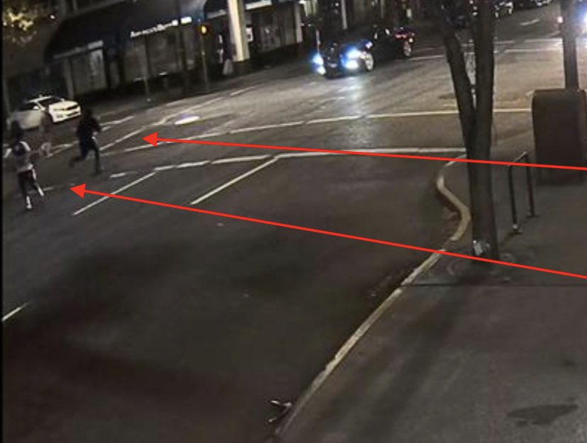 He could have been acting as a spotter & Reinoehl the trigger.On the 1st photo, you can see him looking at Michael Reinoehl after Pappas & Danielson had passed by. On the 2nd photo (after the shots were fired) you can see him running away from the scene next to Reinoehl.