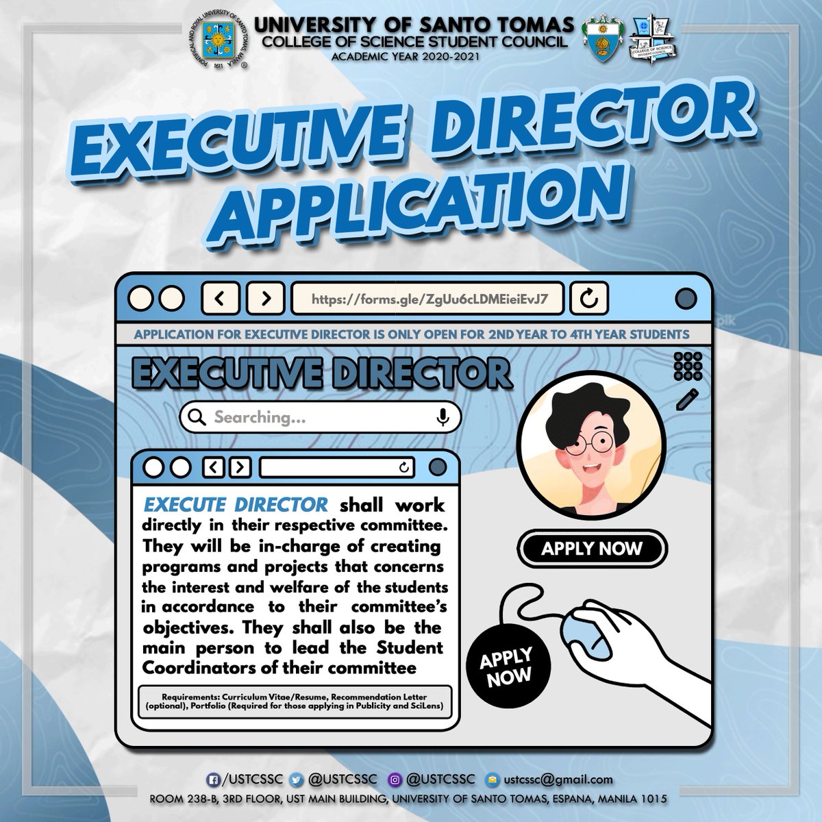 USTCSSC's tweet photo. Hello po, Science po!
The Covid-19 pandemic has forced all of us into a โNew Normalโ- work meetings, seminars, learning, etc. - now made possible through a computer screen. Interactions restricted and opportunities limited. https://t.co/EAyvfjidoO