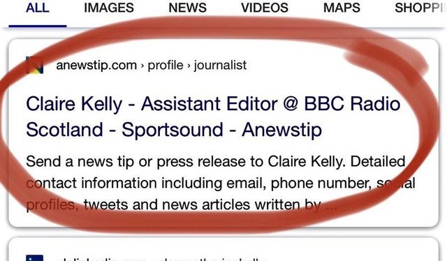 Spotlight_CFC66's tweet photo. 1/2 This is the assistant editor of BBC Radio Scotland Sportsound and daughter of former Celtic Director then Chairman and President of Celtic Boys Club Kevin Kelly.
I Wonder if she can tell us why Gordon Woods’ interview about CSA at CBC was pulled? https://t.co/hEaQczSGAl