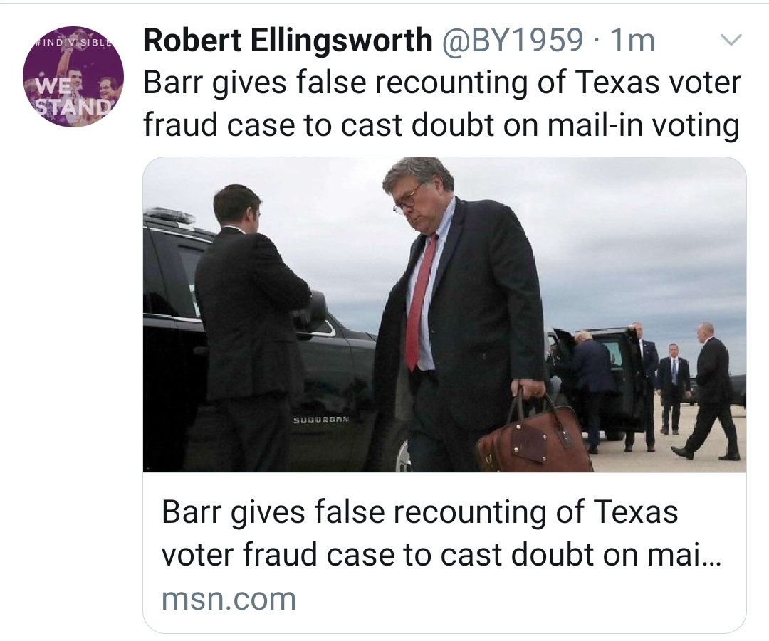 wisconsinvotes1's tweet image. Trump has Barr supporting his lies.
#ImpeachTrumpAgain 
#RemoveBarr