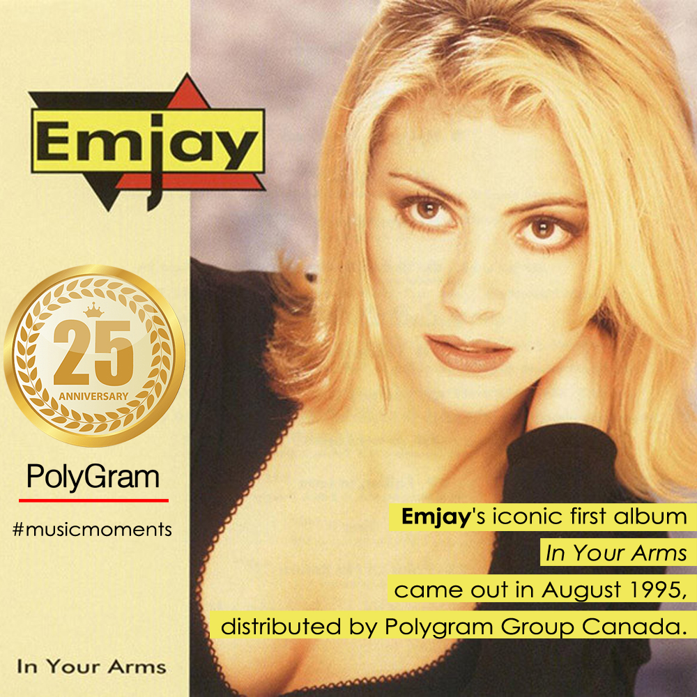 EmjaySinger's tweet image. My first album "In Your Arms" turns 25 years this month! 🤩
What is your favorite song of this album? #eurodance #emjay #inyourarms #dancemusic #anniversary #musicmoments