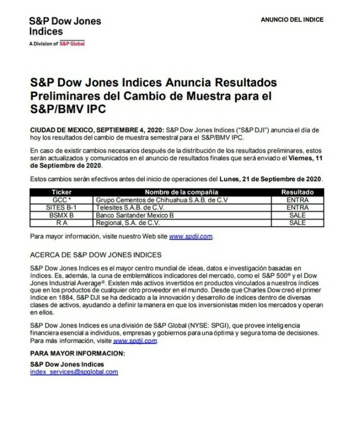 AmericaBursatil's tweet photo. Cambio en la muestra del Indice de precios y cotizaciones $IPC de La Bolsa Mexicana de Valores #BMV #inversiones https://t.co/yEyKuRdMzT