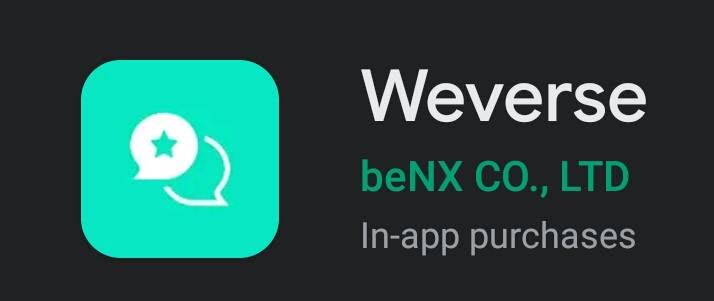 Step 1: Download Weverse app on your phone.