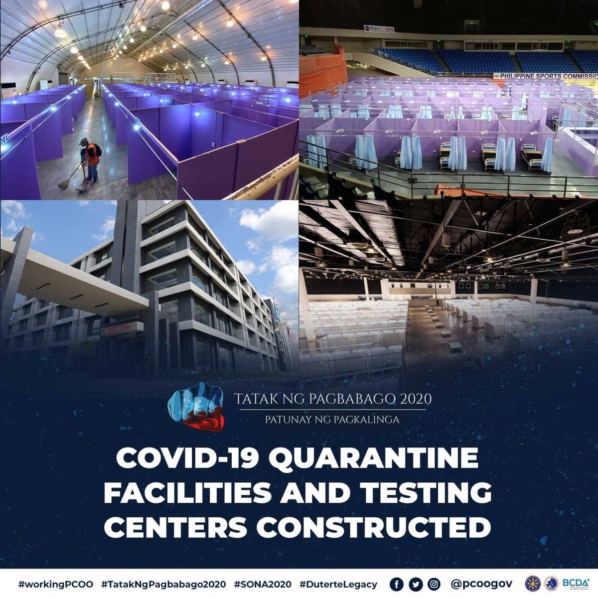 A THREAD on Mega Ligtas COVID Quarantine Centers.Nasaan ang COVID funds? Wala ba talagang silbi ang gobyerno?Since the start of pandemic, multiple facilities have been constructed or converted in order to handle the pandemic. #DDSThreads  #COVID19PH1/n