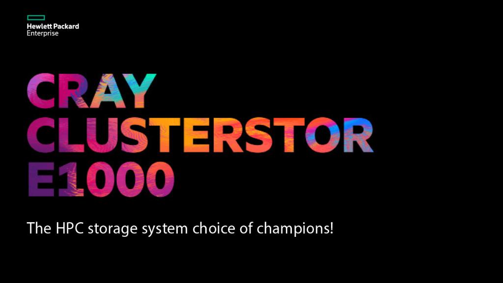 HPE_Cray's tweet photo. See why 3 out of 3 #exascale leadership sites in the U.S. selected #Cray #ClusterStor E1000
as their external parallel file storage to store and feed data to thousands of compute nodes running modeling &amp; simulation, #AI and high-performance #dataanalytics. https://t.co/pCoInAa88t https://t.co/rcZoTxIG5t